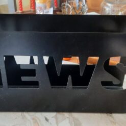 Zeitungsständer modern Metall schwarz